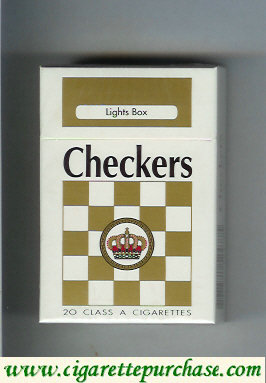 Checkers Lights box cigarettes